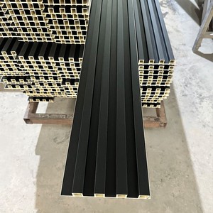 ผนังกั้นห้องแบบ WPC สำหรับภายในอาคาร แผ่นผนัง PVC แผ่นผนัง WPC ลายระแนง แผ่นผนัง Great <span class=keywords><strong>Wall</strong></span> - Product Image 6