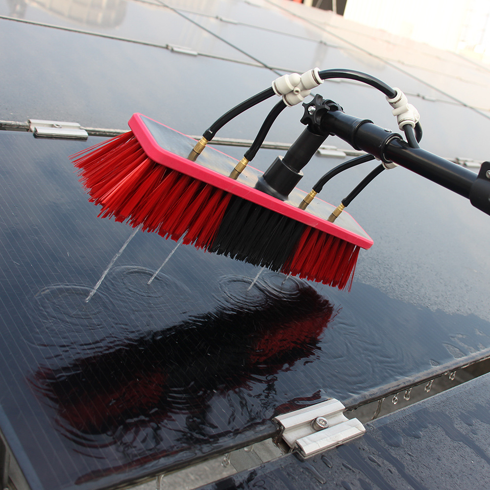 3.6/5.4/7.2/10/12 Aluminum Telescopic Solar Panel Cleaning Brush Window Cleaning