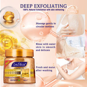 Crème glacée à la <span class=keywords><strong>vanille</strong></span> gommage corporel exfoliant élimination des boutons kératose Pilaris blanchissant café pastèque gommage en pot - Product Image 5