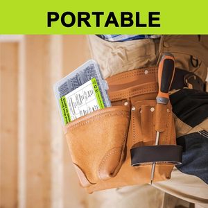 Industrial Grade #4 Flat Head <strong>Small</strong> <strong>Wood</strong> <strong>Screws</strong> Assortment Kit 420Pcs Fine Thread Drive Cabinet Hinge <strong>Screws</strong> - Product Image 6