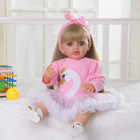 Poupée réaliste en silicone Yeezwood 55 cm, parlante anglais, espagnol, russe, arabe, pour fille