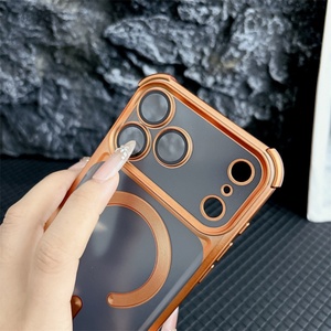Funda Magnética Translúcida Mate de Alta Calidad para iPhone 17 15 16 Pro Max 17 Air con Película Protectora de Lente de Vidrio HD y Cubierta Suave - Product Image 6