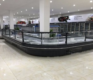 Supermarket Cooked Food Meat Deli <strong>Display</strong> Fridge Cabinet Showcase Meat <strong>Display</strong> Freezer - Product Image 3