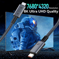 Cable USB4.0 Tipo C a C de 40 Gbps, Cable de Carga Ultrarrápida de 240 W, 8K60Hz para PS5, Nintendo Switch, Galaxy S22, MacBook Pro