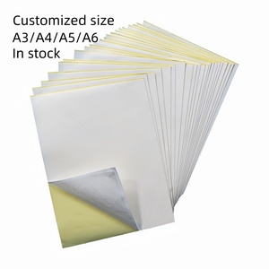 Adesivo <span class=keywords><strong>Biadesivo</strong></span> Personalizzato Impermeabile <span class=keywords><strong>Trasparente</strong></span> Forte Adesione Formato A4 Foglio di Nastro in PET per Fai da Te e Artigianato - Product Image 2