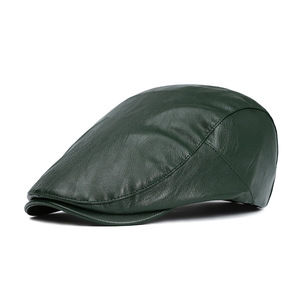 Mujeres Hombres Color Liso Caballero Baker Boy Newsboy PU Cabbie Ivy Hat <span class=keywords><strong>Jeff</strong></span> Cap - Product Image 1