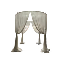 Support de toile de fond en alliage d'aluminium réglable et polyvalent Système de tuyau et de draperie portable pour événements expositions mariages fêtes