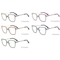 Gafas de Sol Cuadradas con Logotipo Personalizado de Alta Calidad, Gafas Ópticas de Diseño de Alta Gama con Bloqueo de Luz Azul