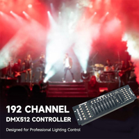 Contrôle DMX-192 canaux contrôleur DJ équipement pour éclairage de scène à faisceau de tête mobile Console d'opération de spectacle de bar portable