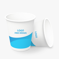 Impression Logo jetable à emporter blanc Double paroi papier tasse conteneur café jus boisson lait pour boisson chaude tasses à café personnalisées