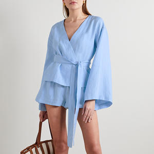 ชุดนอนผ้าขนหนูเนื้อนุ่มจากโรงงานจีน เสื้อคลุมอาบน้ำฤดูหนาว อุ่นสบาย ชุดคลุมยาวหรูหราสำหรับผู้หญิง ชุดนอน/ชุดคลุมอาบน้ำ - Product Image 3