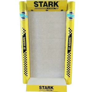 Estantes de exhibición de herramientas eléctricas de hardware de metal con accesorios de soporte de tablero de clavijas, acabado de capa de polvo de iluminación LED para supermercados - Product Image 1