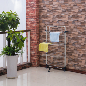 <span class=keywords><strong>Meilleur</strong></span> prix, séchoir à <span class=keywords><strong>linge</strong></span> portable en métal pliable à 3 niveaux, forme de tour, 30 m, pour salle de bain, design moderne - Product Image 4