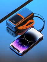 Batterie Li-Polymère 50000mAh Mini Haute Capacité Ultra Mince Station de Recharge Portable Affichage LED Sorties USB-C et USB-A 22.5W