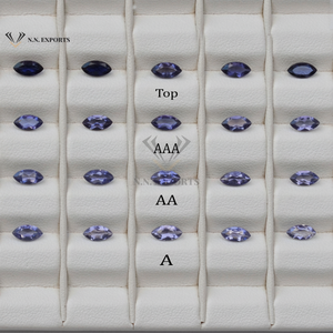 2x4mm naturel bleu Iolite facettes Marquise coupe pierre précieuse en vrac en gros fabricant boutique en ligne prix d'usine derniers produits - Product Image 1