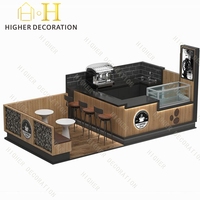 Quiosco de café Equipo de cafetería Mostrador de cafetería Soporte de quiosco de diseño para Centro Comercial