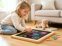 Tableau magnétique en bois léger pour notes et planning hebdomadaire, idéal pour la maison et le bureau