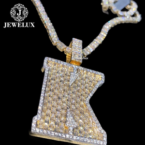 Jewelux Nouveauté Pendentif Hip Hop Personnalisé Premium Plaqué Or Argent 925 Certifié IGI Bijou Tendance Meilleur Prix - Product Image 2