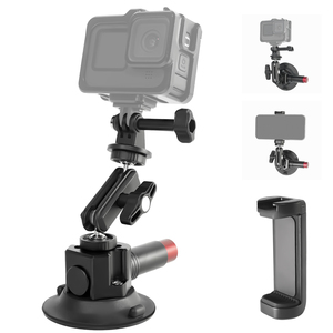 إصدار سريع لسيارة DJI Insta360 ARRI بكاميرا من سبائك الألومنيوم كوب شفط متوافق مع DJI Insta360 ARRI \" - Product Image 1