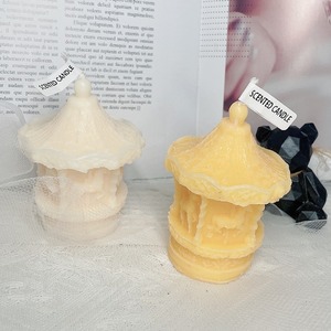 Cross-border three-dimensional <strong>carousel</strong> aromatherapy <strong>candle</strong> girl's heart decoration playground Trojan Qixi gift <strong>candle</strong> - Product Image 4