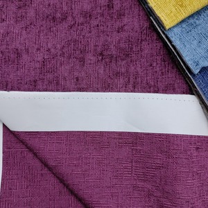 <span class=keywords><strong>Tissu</strong></span> en microfibre chenille 100% polyester de couleur unie, de haute qualité, à prix de gros, pour rideaux - Product Image 4