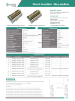 Module de relais RJ2S à 6 canaux basse consommation, Interface PLC sur rail DIN, Bloc de bornes DPDT 8A DC24V, Carte de bornes enfichable
