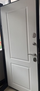 Puerta de acero de <span class=keywords><strong>Metal</strong></span> de entrada de alta calidad 2025 puertas de estilo ruso de apartamento de moda con segunda cerradura - Product Image 6