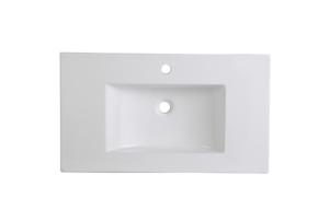 Juego <span class=keywords><strong>de</strong></span> lavabo <span class=keywords><strong>de</strong></span> cerámica rectangular moderno con diseño <span class=keywords><strong>de</strong></span> logotipo personalizado encimera económica con forma <span class=keywords><strong>de</strong></span> lavabo rectangular - Product Image 3