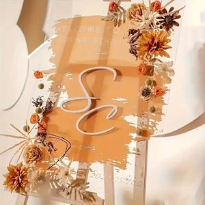 Poster in Acrilico Trasparente Personalizzato con Testo su Misura, Inviti per Fidanzamento, Matrimonio, Compleanno, Anniversario, Decorazioni - Product Image 6