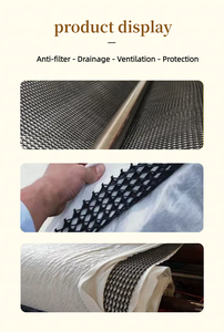 Filet de <span class=keywords><strong>drainage</strong></span> composite 3D en HDPE, <span class=keywords><strong>géotextile</strong></span> non tissé, filet de <span class=keywords><strong>drainage</strong></span> géocomposite pour le <span class=keywords><strong>drainage</strong></span> des eaux de récupération des décharges de déchets - Product Image 3