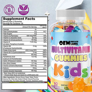<span class=keywords><strong>Oem</strong></span> Kinderen Multivitamine Gummy Met Vitaminen En Mineralen A, C, D, E, Bs En Zink Supplement Algehele Gezondheid Immuunondersteuning - Product Image 2