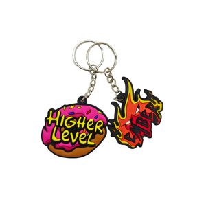 Personalized 2D Series Rubber Keychain Offset Print Soft PVC Bag Hanger Creative Festival <b>Small</b> <b>Gift</b> - Product Image 5