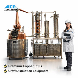 Équipement de distillerie de gin et de whisky commercial de 500 L, machines de fabrication d'alcool, système de distillation - Product Image 2