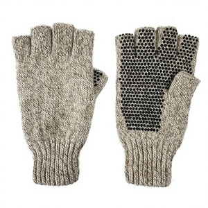 Men's SUPREX ENTERPRISES Wool Knitted Fingerless Ragg Gloves for Lining Touchscreen Needle Detection Cold Resistant Warm - Product Image 1