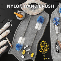 Factory Wholesale Multifunctional Eco-Friendly Nylon Portable Travel Bottle Cleaner Stainless Steel Handle Cotton Thread Brush