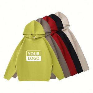 Sweat à capuche personnalisé avec broderie et impression en relief pour hommes, en tissu French Terry, coupe ample, sweats à capuche et sweat-shirts pour hommes - Product Image 1