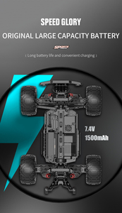 Voiture RC HOSHI KFPLAN KF10, camion à l'échelle 1/10, vitesse maximale de 45 km/h, véhicule tout-terrain, voiture télécommandée, 12 minutes de jeu, RTR - Product Image 5