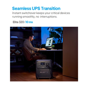 Estación de Energía Portátil BLUETTI Elite 320, Batería de Respaldo LiFePO4 de 3200 Wh, para Hogar, Exteriores, RV, Emergencias, Inversor de Onda Sinusoidal Pura de 1800 W - Product Image 2