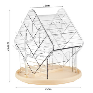 Boîte de rangement de rouge à lèvres transparente multifonctionnelle pour cosmétiques Solution d'organisation rotative pour la maison, y compris le <span class=keywords><strong>coton</strong></span>-<span class=keywords><strong>tige</strong></span> - Product Image 3