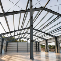 Bâtiment d'atelier préfabriqué en structure métallique, hangar industriel à grande portée, robuste, pour usine de machines et ligne de production