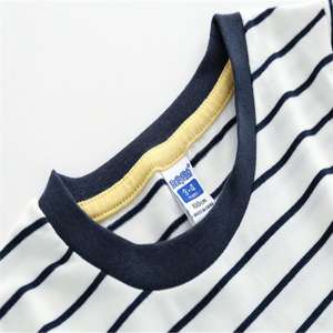 T-shirt rayé blanc pour garçon de 3 ans, disponible en ligne, provenant d'une usine chinoise - Product Image 4