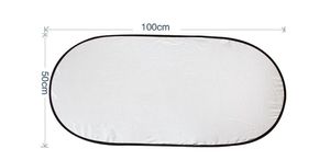 Ensemble universel de 6 pare-soleil pliables pour <span class=keywords><strong>voiture</strong></span> - Housse de fenêtre isolante thermique en polyester argenté - Product Image 5