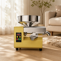 Nouvelle presse à huile miniature de 8 à 10 kg/h, adaptée à l'extraction d'huile de sésame, d'arachide et d'olive. Conçu pour un usage domestique