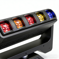 Projecteur LED Stroboscopique 5x60W RGBW pour Scène, Équipement de Lumière Mobile pour DJ et Éclairage de Scène Disco