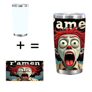 Set de Vasos Filantrópicos de 20 oz para Asociaciones Benéficas con Doble Lado Plateado - Product Image 1