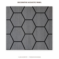 Panneaux muraux acoustiques en bois MDF noir avec fibres de polyester, panneaux décoratifs insonorisants sur mesure