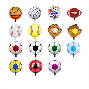 Globos de Aluminio con Diseño de Balones Deportivos de BLN Wholesale Sports, Set de Baloncesto, Fútbol y Béisbol, Decoraciones para Fiestas Deportivas y Cumpleaños - Product Image 1