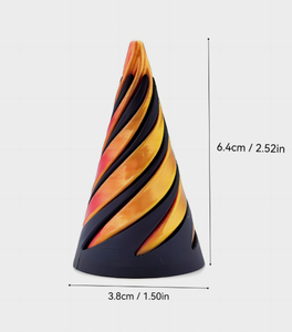 Juguete Antiestrés de Cono Espiral Impreso en 3D, Escultura de Pirámide <span class=keywords><strong>Imposible</strong></span> con Efecto de Passthrough, Juguete Fidget con Ilusión de Hilo en Vórtice - Product Image 5