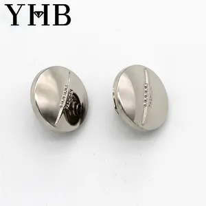 New Design Modern Style Alloy Customized Plating Design Decorative Clothing Buttons