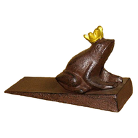 Butée de porte en fonte Grenouille Prince Couronne Grenouille butées de porte décoratives pour l'artisanat de décoration intérieure